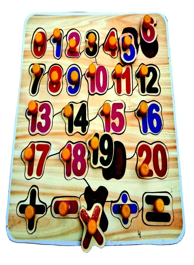 EL SMO Wooden Puzzle Toy, English Alphabets, Body Parts, Shape & 0-20, Educational Learning Jigsaw for Kids & Adults - Image 5